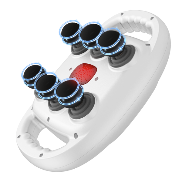 Lower Back Massager for Pain Relief Deep Tissue, Professional Electric Muscle Massager with 6 Massages Heads, Shiatsu Neck and Back Massager Shoulder Masajeador Tool for Myofascial Release